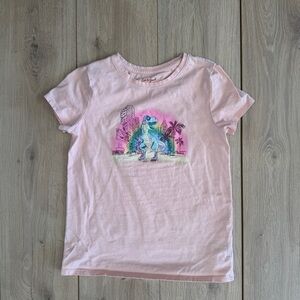 Kids Cat & Jack Pink Dinosaur Graphic Tee Size L
